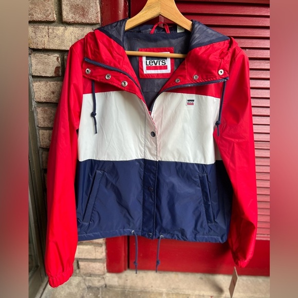 Levi’s hooded retro windbreaker medium zip up jacket - Picture 15 of 15